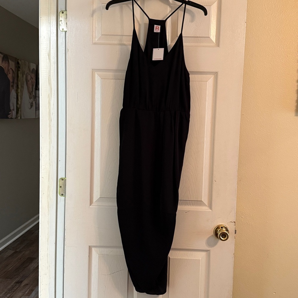 Amanda Uprichard Black Midi Dress
